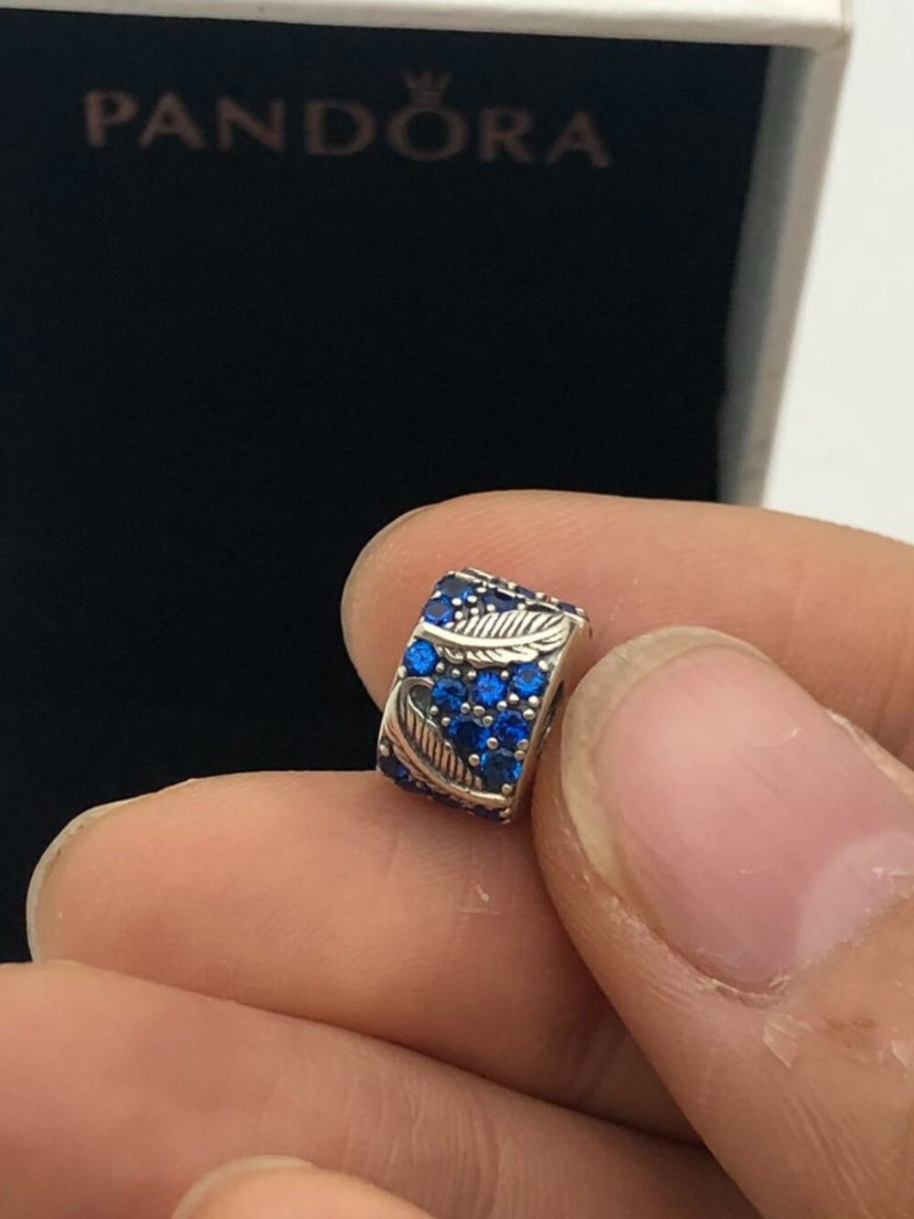 ✨🔥Pandora Curved Feather & Pavé Clip Charm